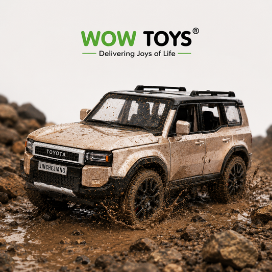 WOW TOYS® Die-Cast metal SUV Toy Car with Lights, sound & opening Doors, 1:32 Scale for Kids- 3years+