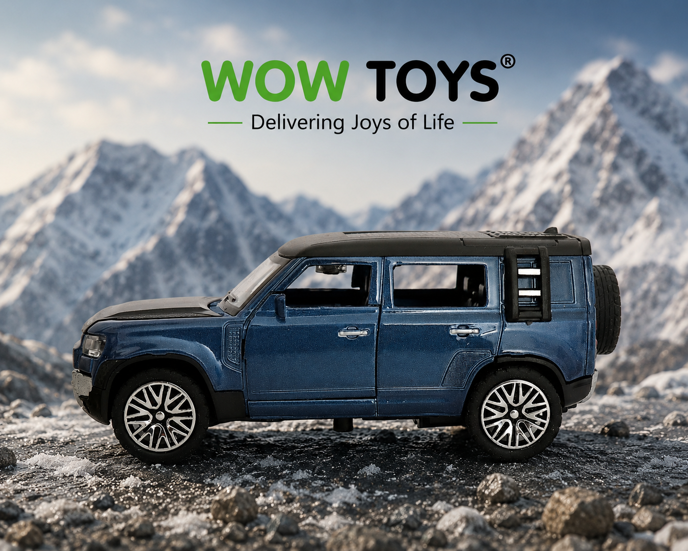 WOW TOYS® Mini Size off road SUV Die-Cast metal Toy Car with openable doors