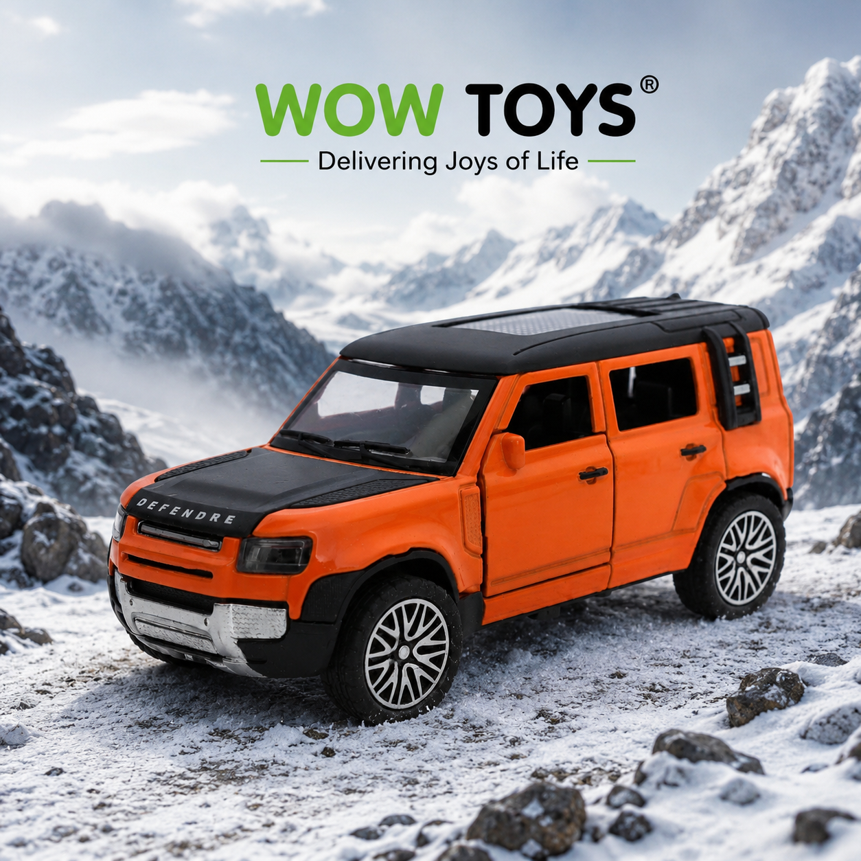 WOW TOYS® Mini Size off road SUV Die-Cast metal Toy Car with openable doors