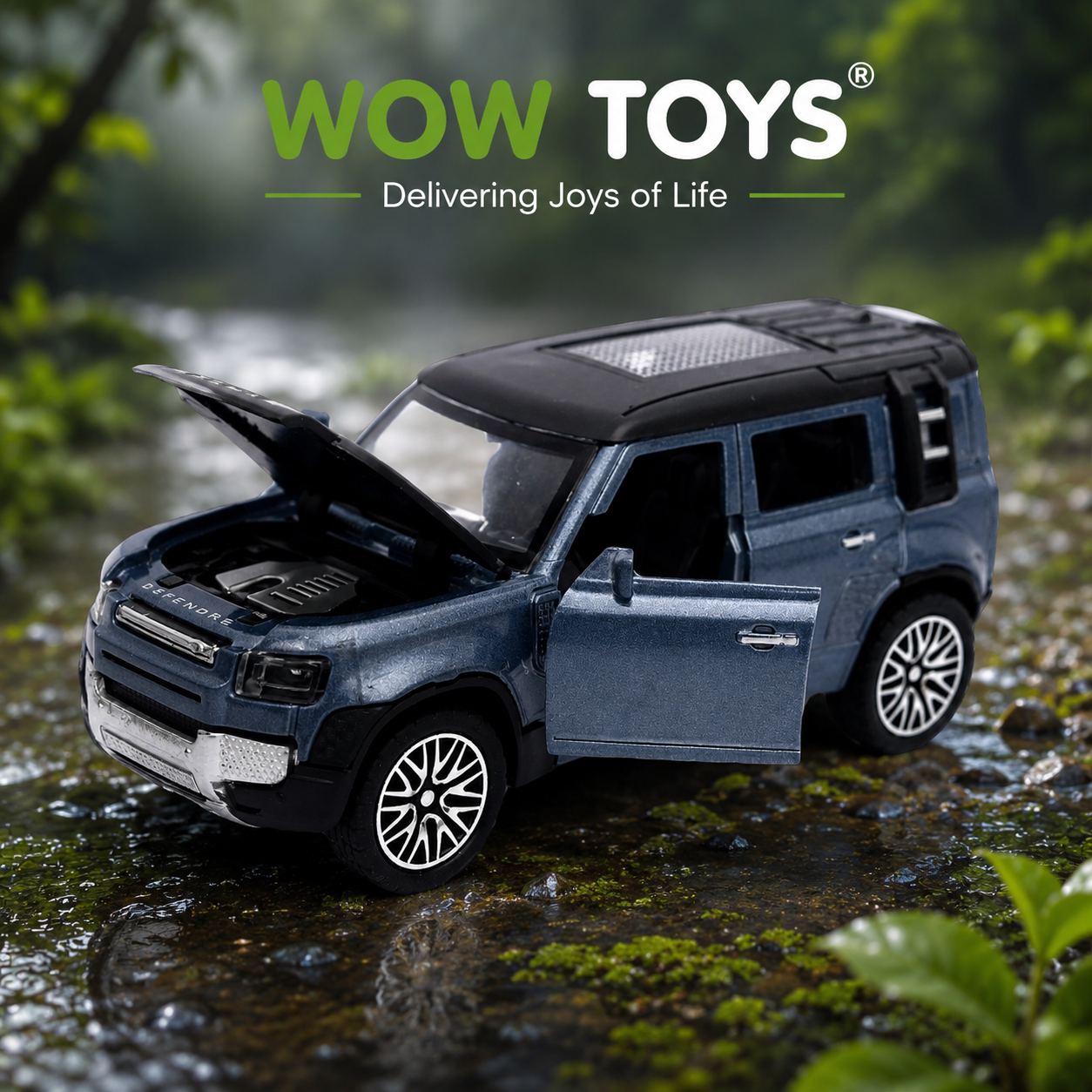 WOW TOYS® Mini Size off road SUV Die-Cast metal Toy Car with openable doors